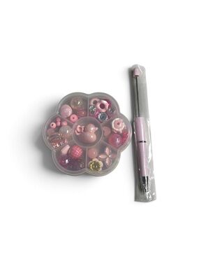Pink Duck Bead Organizer Kit with Beadable Pen